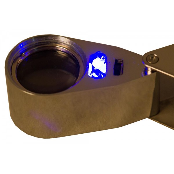 Lente D'Ingrandimento Levenhuk Zeno Gem M5 - Portatile Con LED 40x